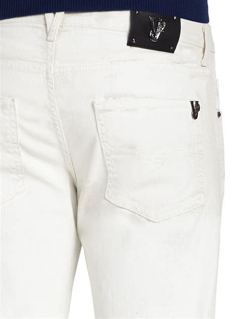 versace white jeans woman|white Versace Jeans men.